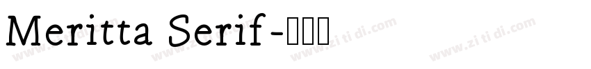 Meritta Serif字体转换